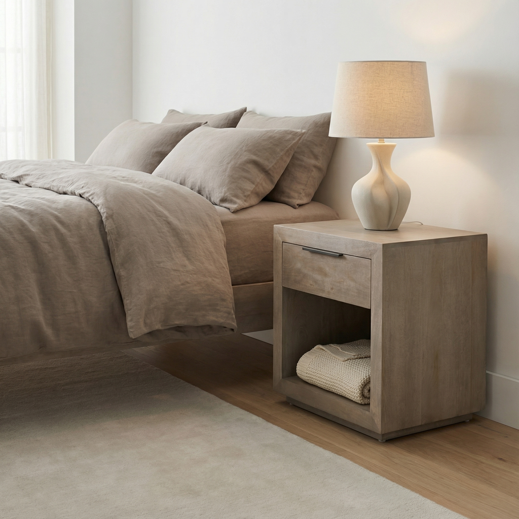 Hambden 24" One Drawer Nightstand - Ash