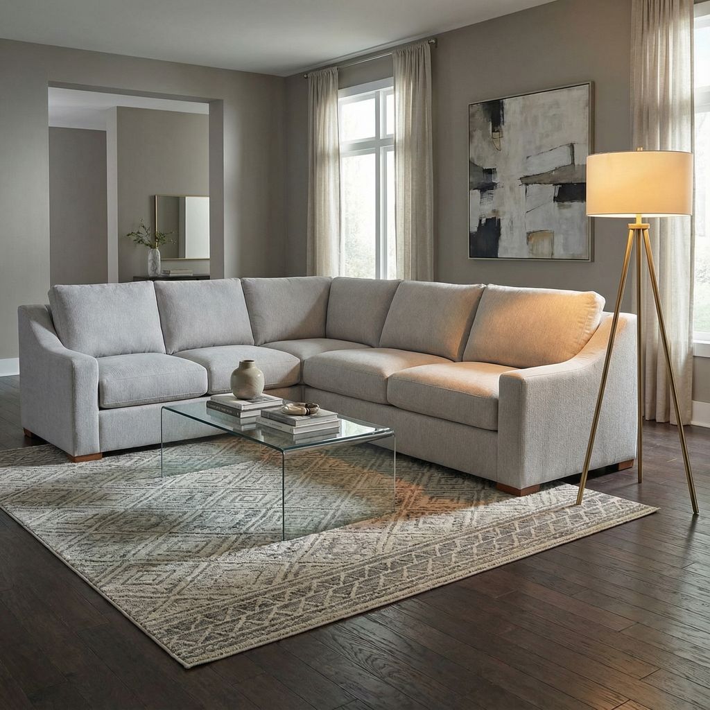 Hannah Express Ship 109 X 105" 5 Cushion Sectional