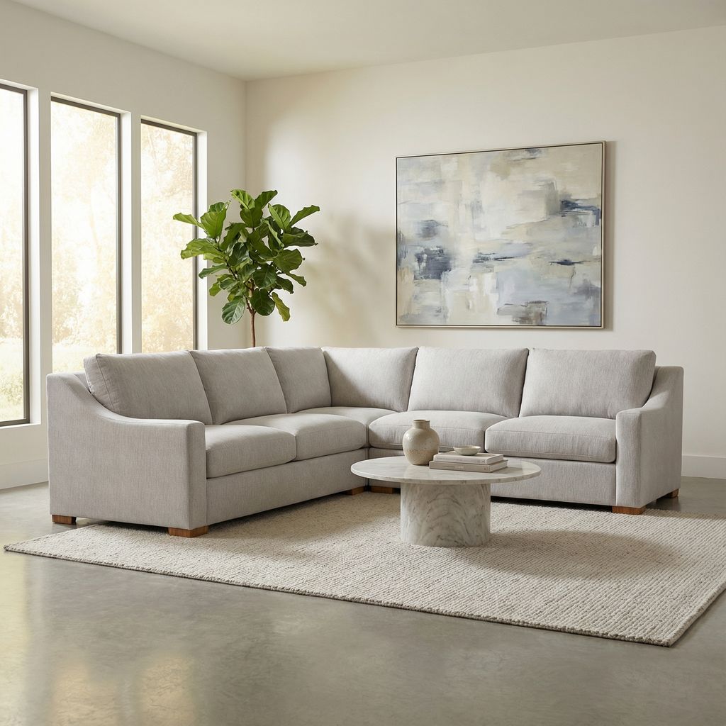 Hannah Express Ship 119 X 105" 5 Cushion Sectional