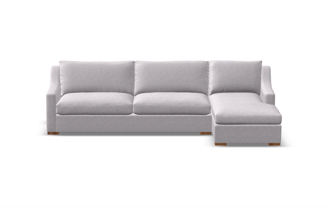 Hannah Express Ship 131" 2 Cushion Sofa + Chaise