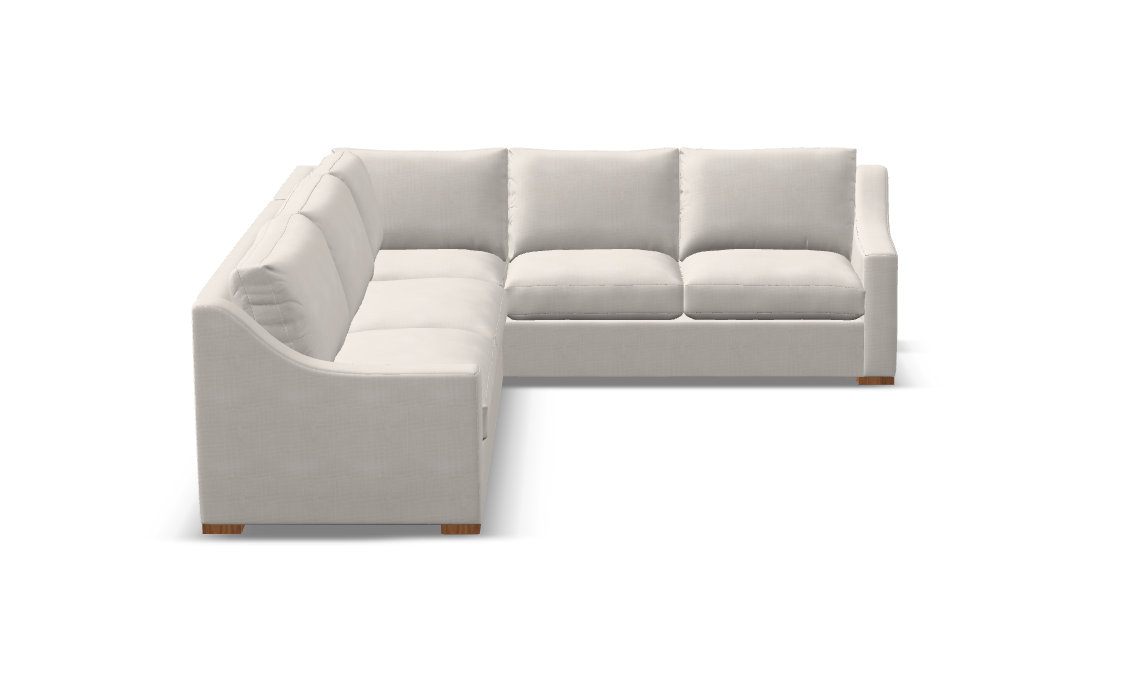 Hannah Express Ship 133" X 105" 5 Cushion Sectional