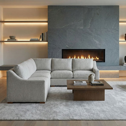 Hannah Express Ship 145 X 105" 5 Cushion Sectional