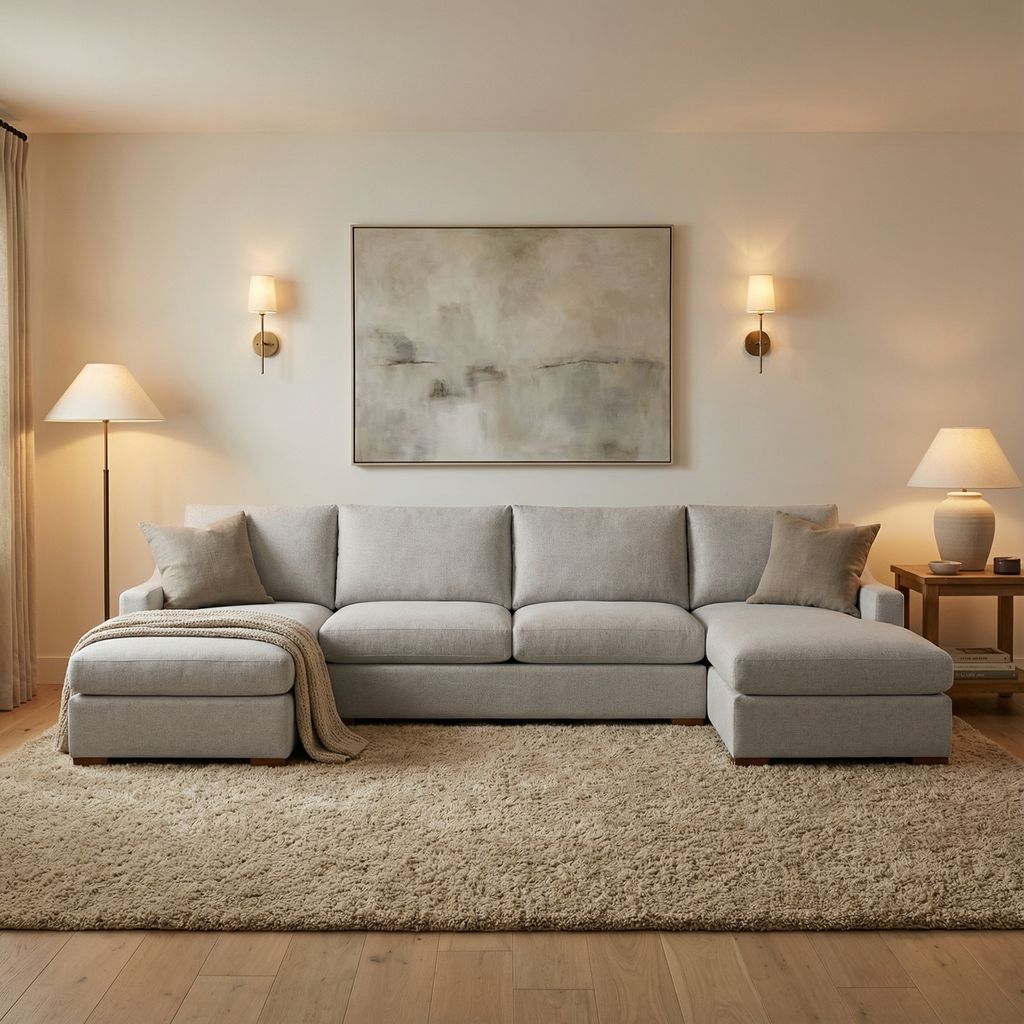 Hannah Express Ship 164" Dual Chaise Sectional