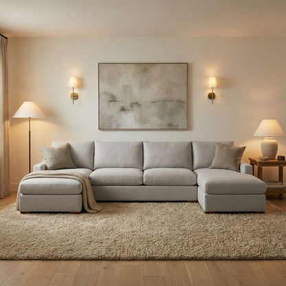 Hannah Express Ship 164" Dual Chaise Sectional