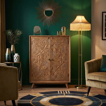 Harden 36" Bar Cabinet - Dark Ash