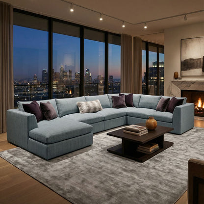 Harlow Express Ship 176" x 133" Modular Sectional+ Chaise