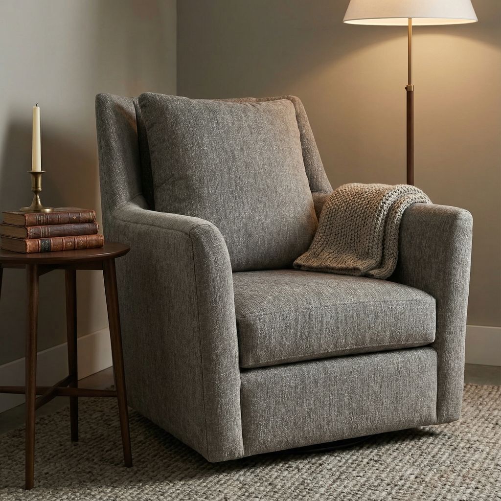 Hugo Express Ship 36" Swivel Chair - Gray Metallic