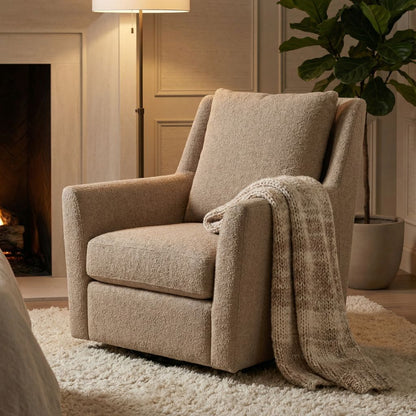 Hugo Express Ship 36" Swivel Glider Chair - Textured Taupe