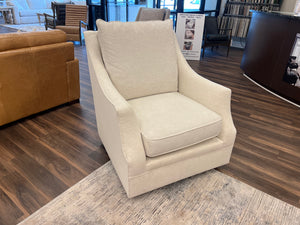 Sasha 35” Swivel Glider - Crypton Natural Linen