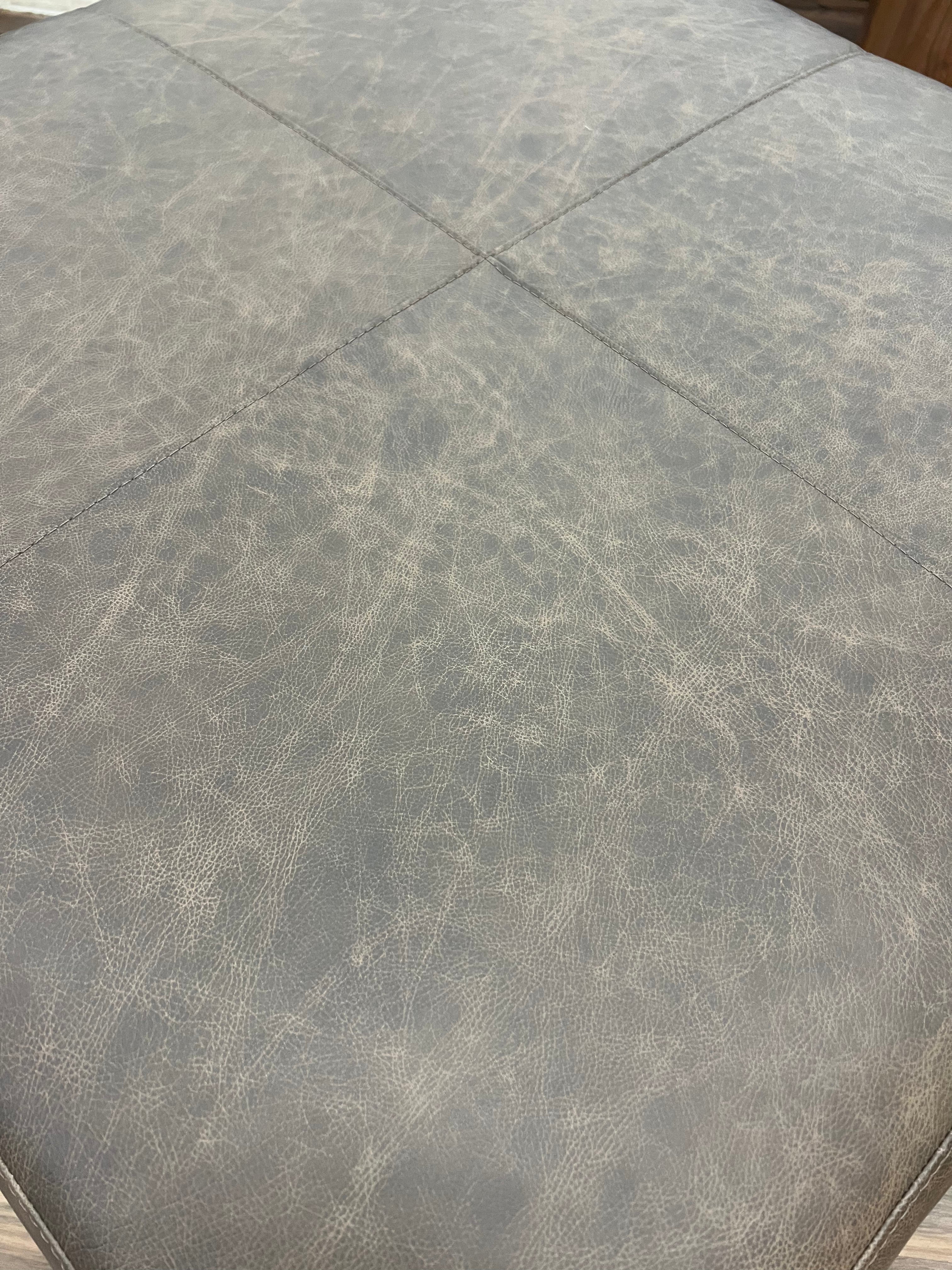 Bodie 36" Square Storage Top Grain Leather Ottoman - Omaha Cigar