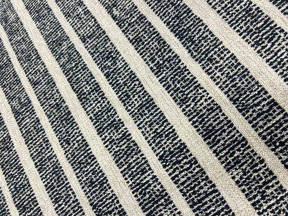 Murphy Express Ship 45" Ottoman - Sahara Black + Beige Stripe