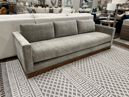 Bradford Express Ship 102" Bench Cushion Sofa - Velvet Taupe