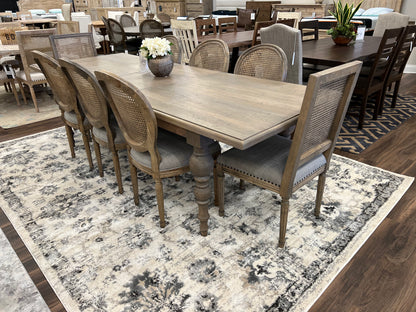 Salem 82" - 102" Extension Dining Table - Coastal Gray