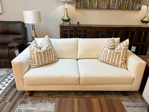 Jeffrey 90" 2 Cushion Sofa - Crypton Natural Linen