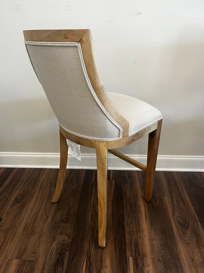 MacKenzie Mahogany Counter Stool - Natural + Ivory