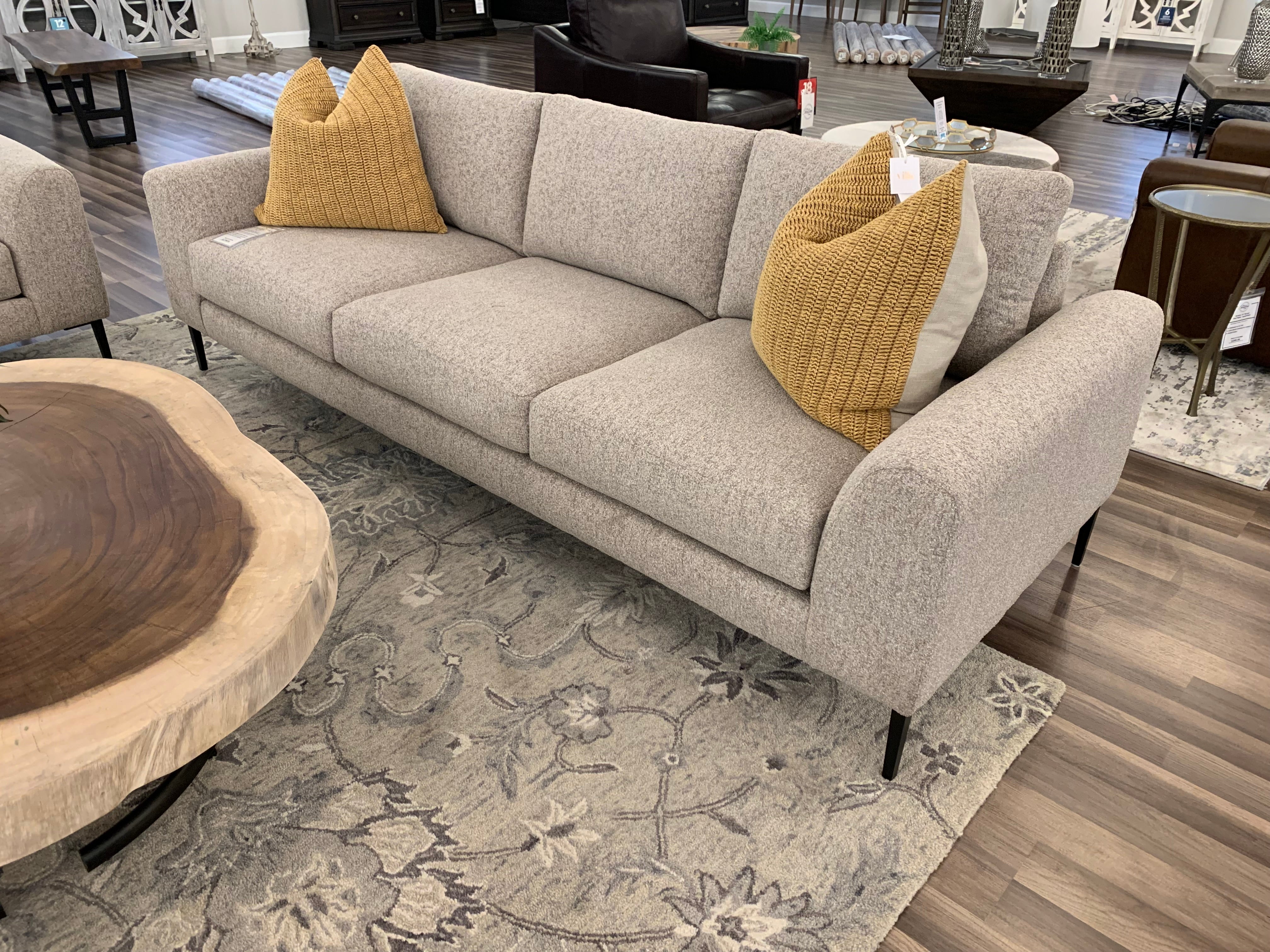 Monte Express Ship 84" 2 Cushion Sofa - Textured Taupe