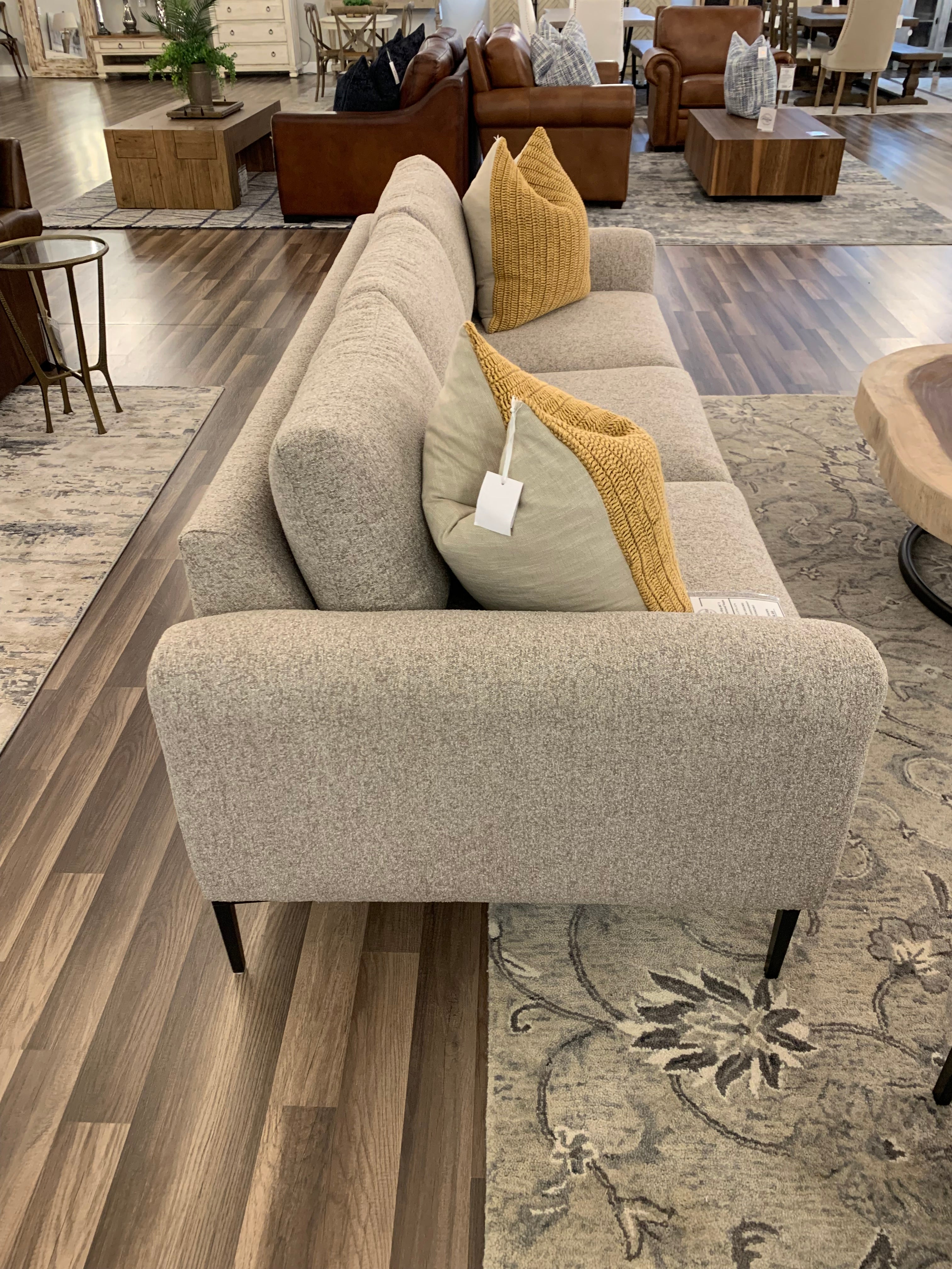 Monte Express Ship 84" 2 Cushion Sofa - Textured Taupe