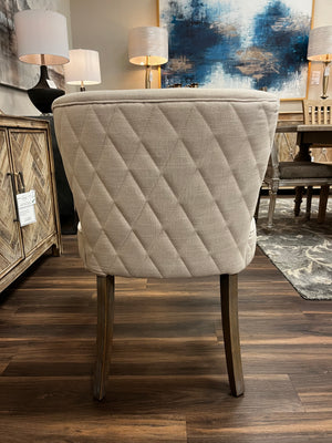 Joshua Side Chair - Natural Linen + Gray Wash