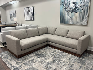 Bradford Express Ship 96" x 94" Sectional - Textured Taupe