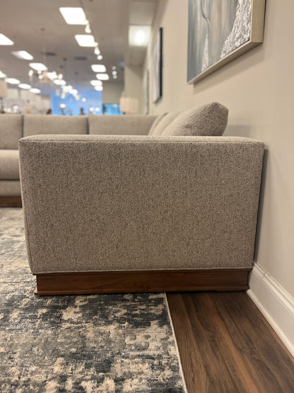 Bradford Express Ship 96" x 94" Bench Cushion Sectional - Textured Taupe