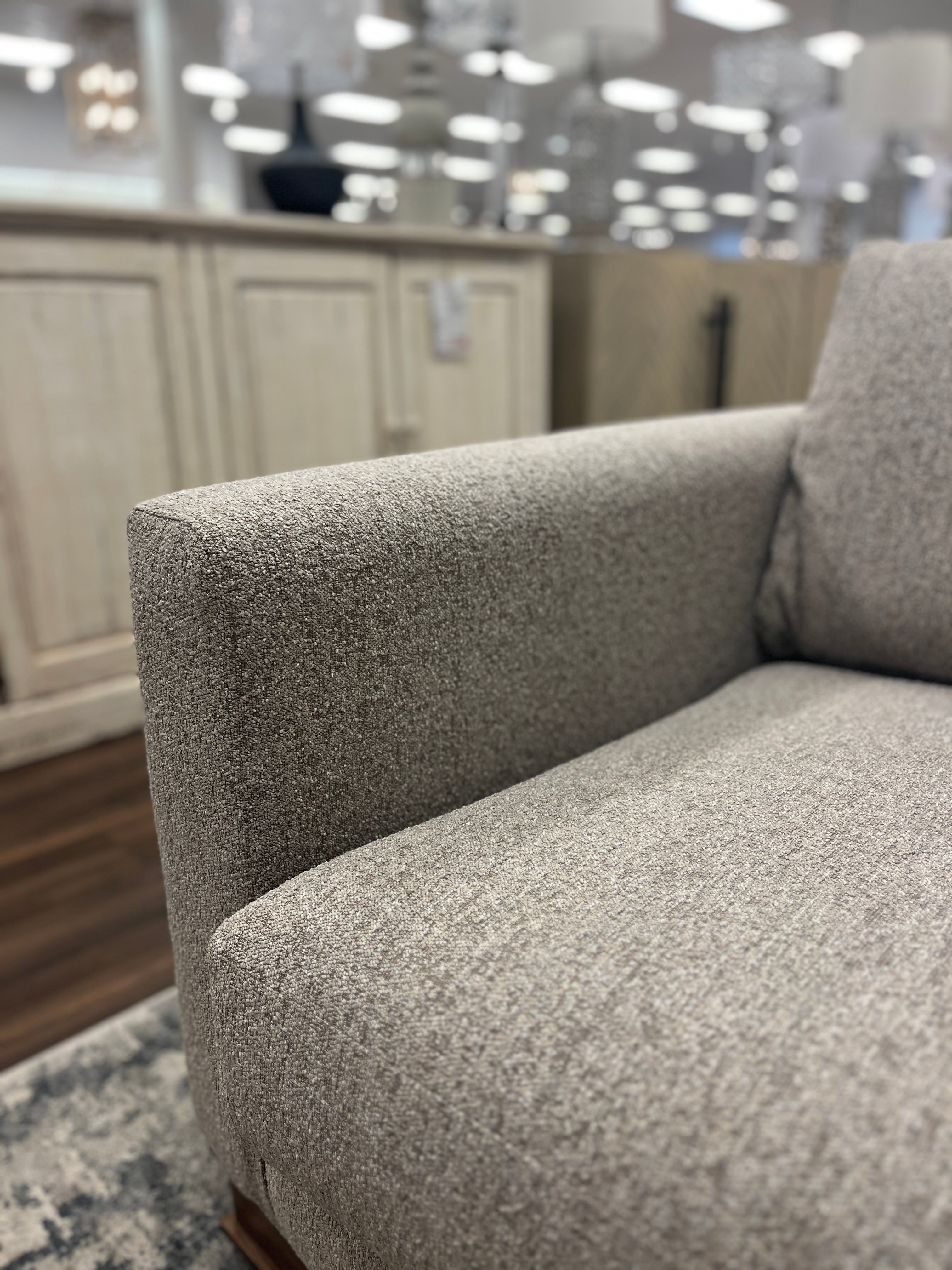 Bradford Express Ship 96" x 94" Bench Cushion Sectional - Textured Taupe