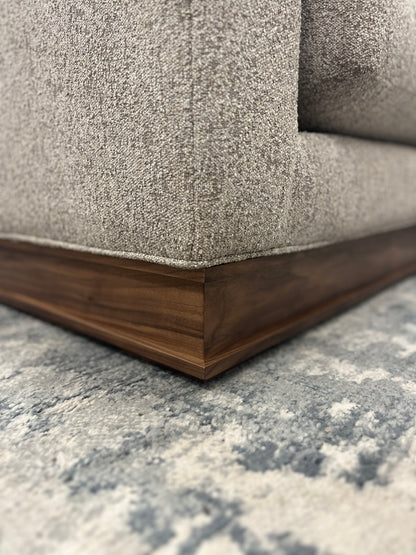 Bradford Express Ship 96" x 94" Bench Cushion Sectional - Textured Taupe