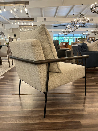 Carson 29" Accent Chair - Iron + Snow