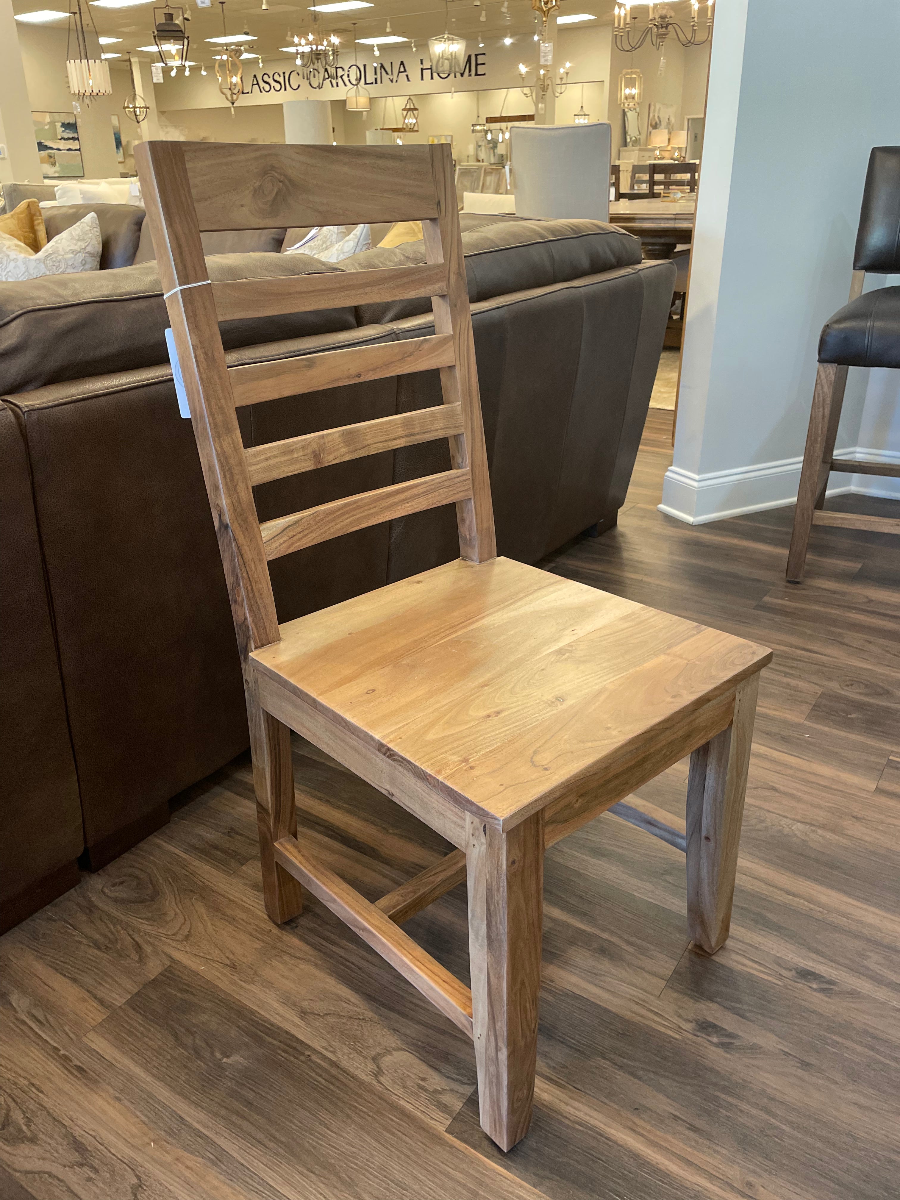 Scratch 'N Dent Malcolm Acacia Ladderback Dining Chair - Natural