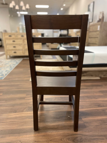 Malcolm Acacia Ladderback Dining Chair - Natural + Black