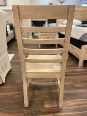 Malcolm Acacia Ladderback Dining Chair - New White Wash