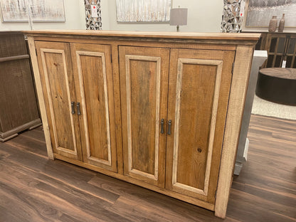 Cowan 63" 4 Door Pine Sideboard - Warm Gray