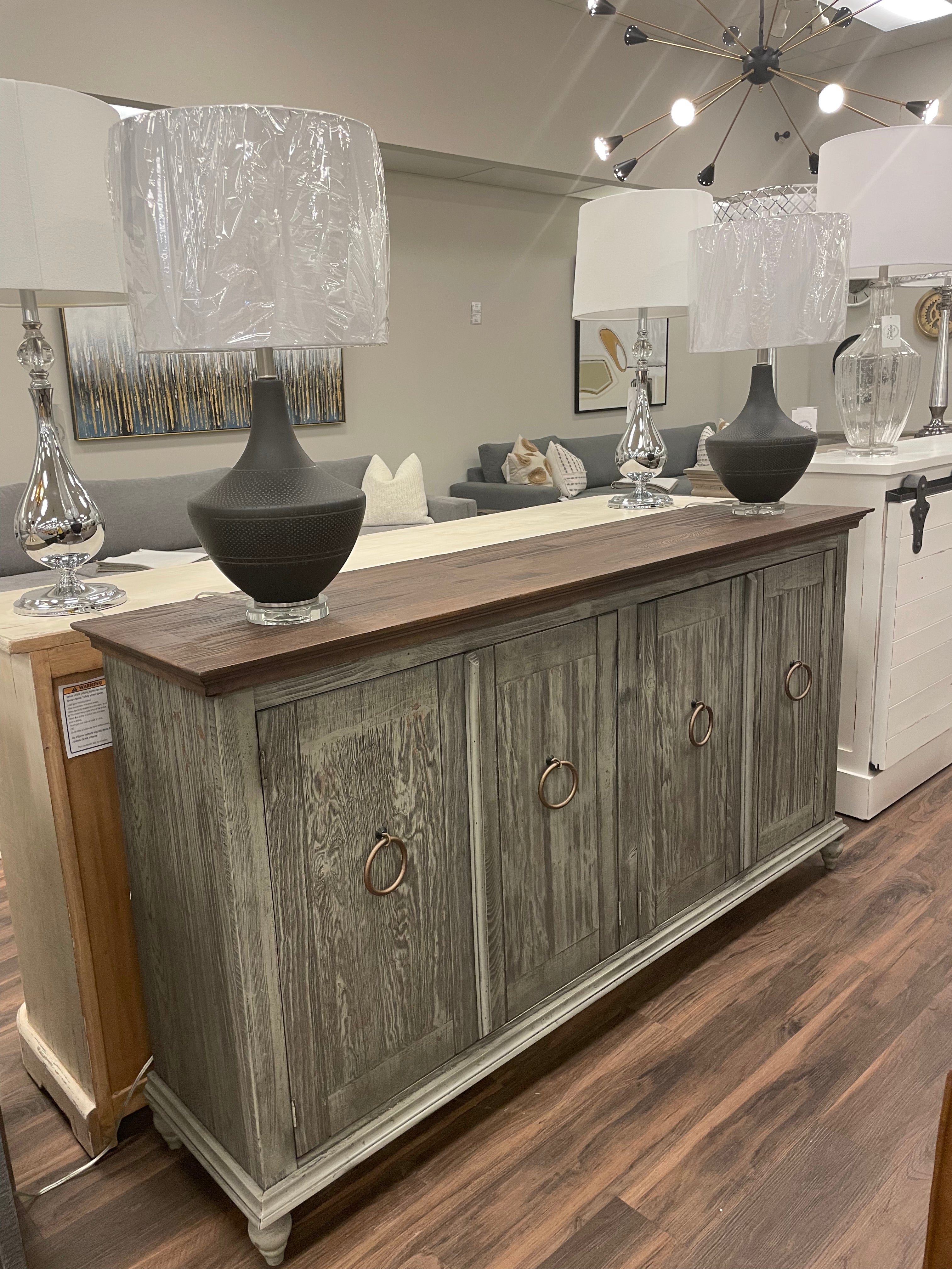 Capuano 73" 4 Door Sideboard - Olive