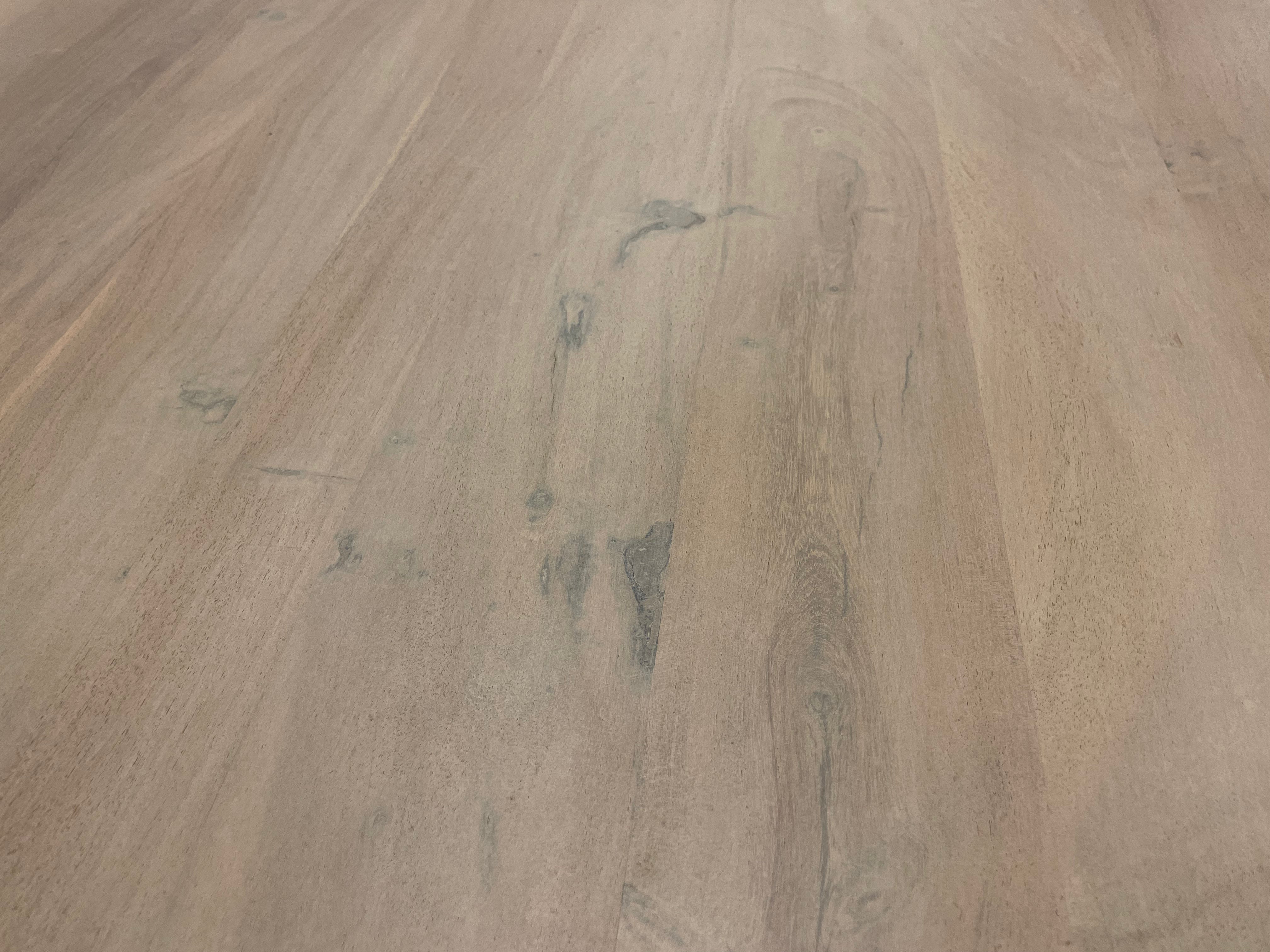 Malcolm Acacia 40" Round Coffee Table - New White Wash