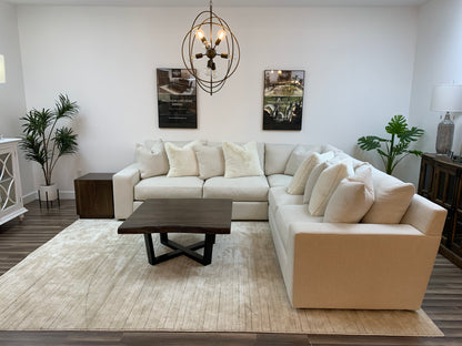 Marlena 127" x 127" 5 Cushion Sectional - Glacier