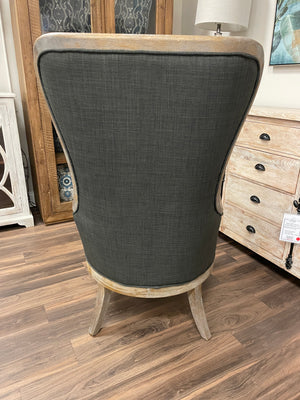Clarksdale Arm Chair - Charcoal Tweed + Gray Driftwood