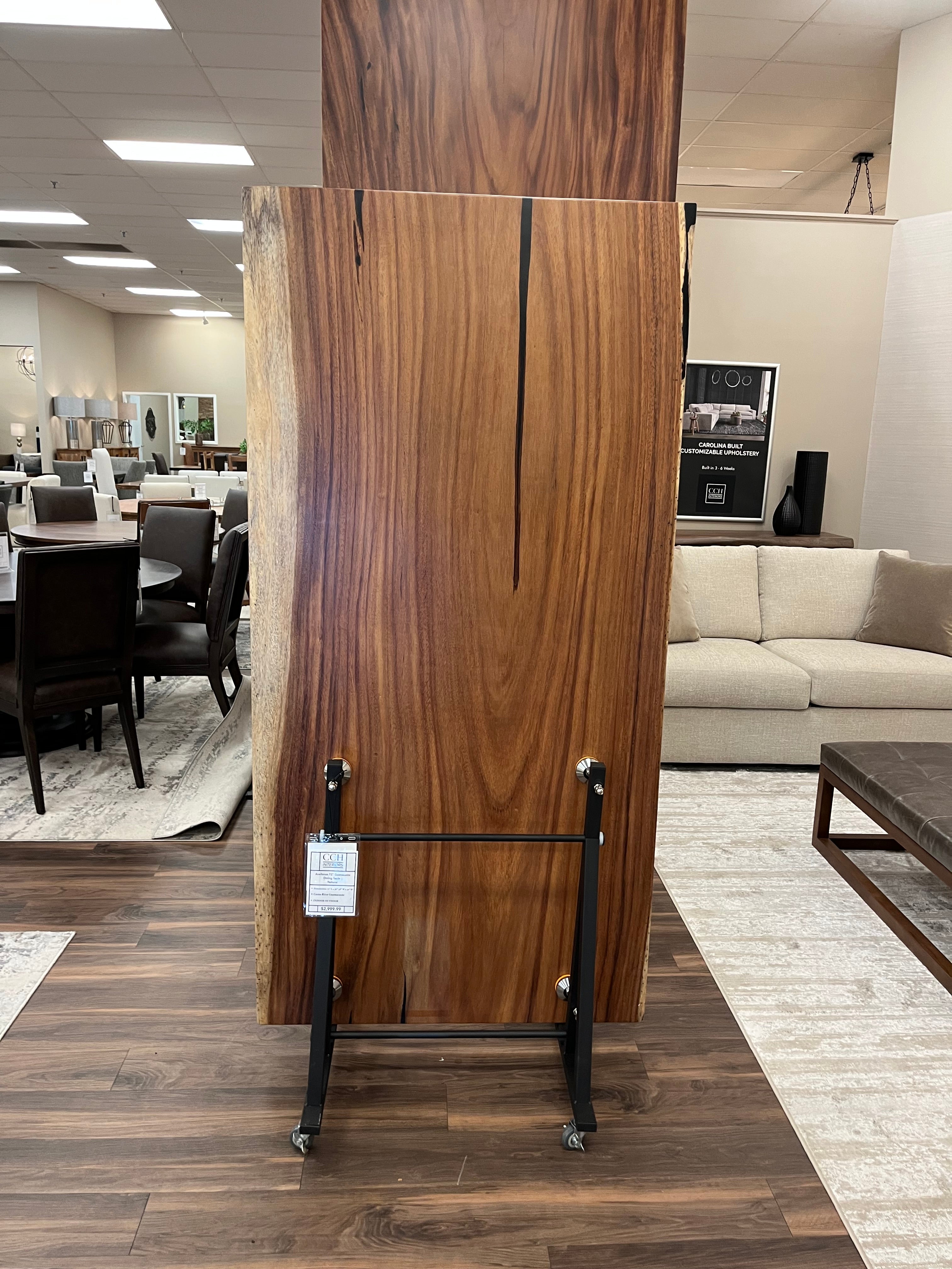 Avellanas 72" Guanacaste Live Edge Dining Table - Natural - SN435