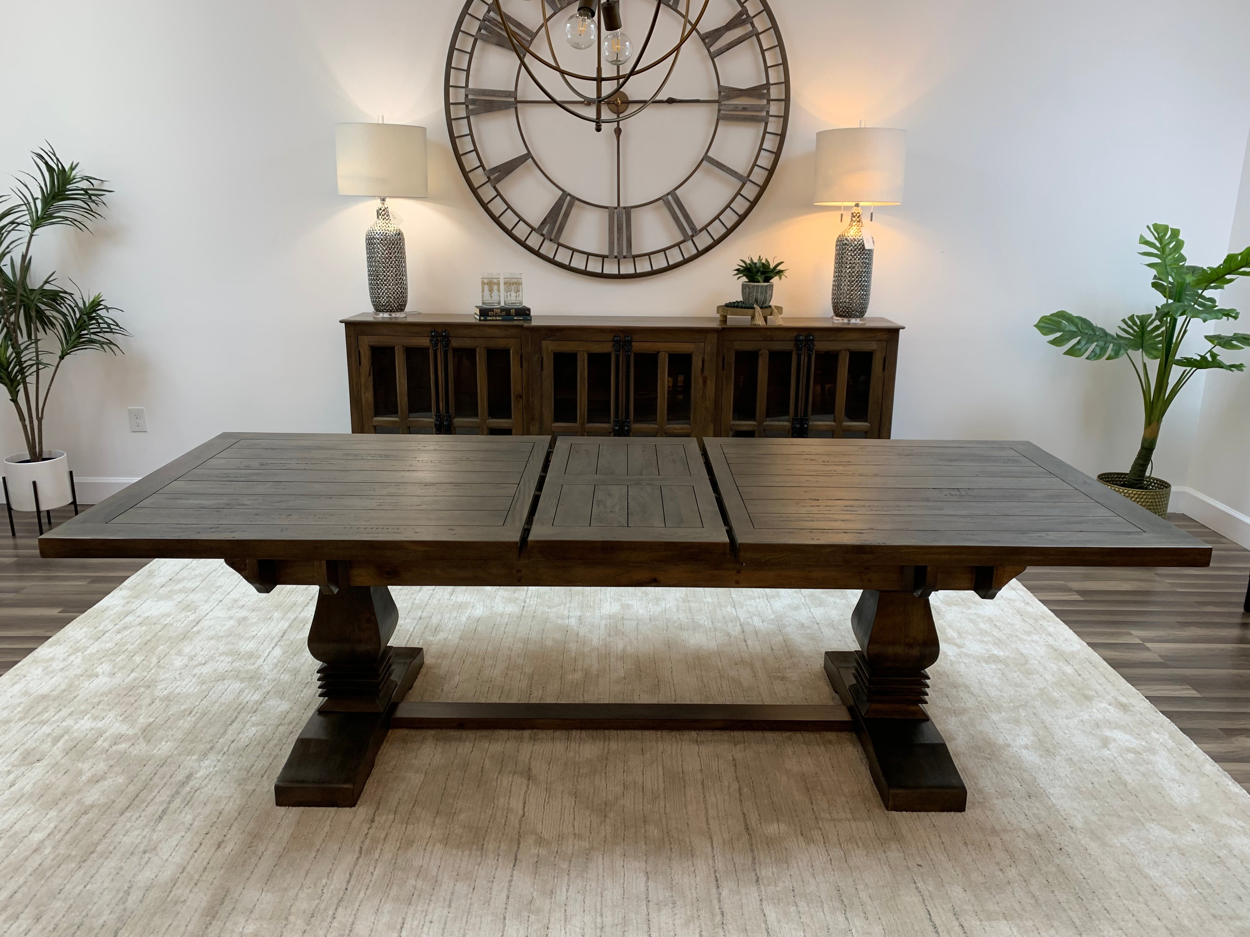 Matthew 84" - 102" Extension Dining Table - Distressed Natural
