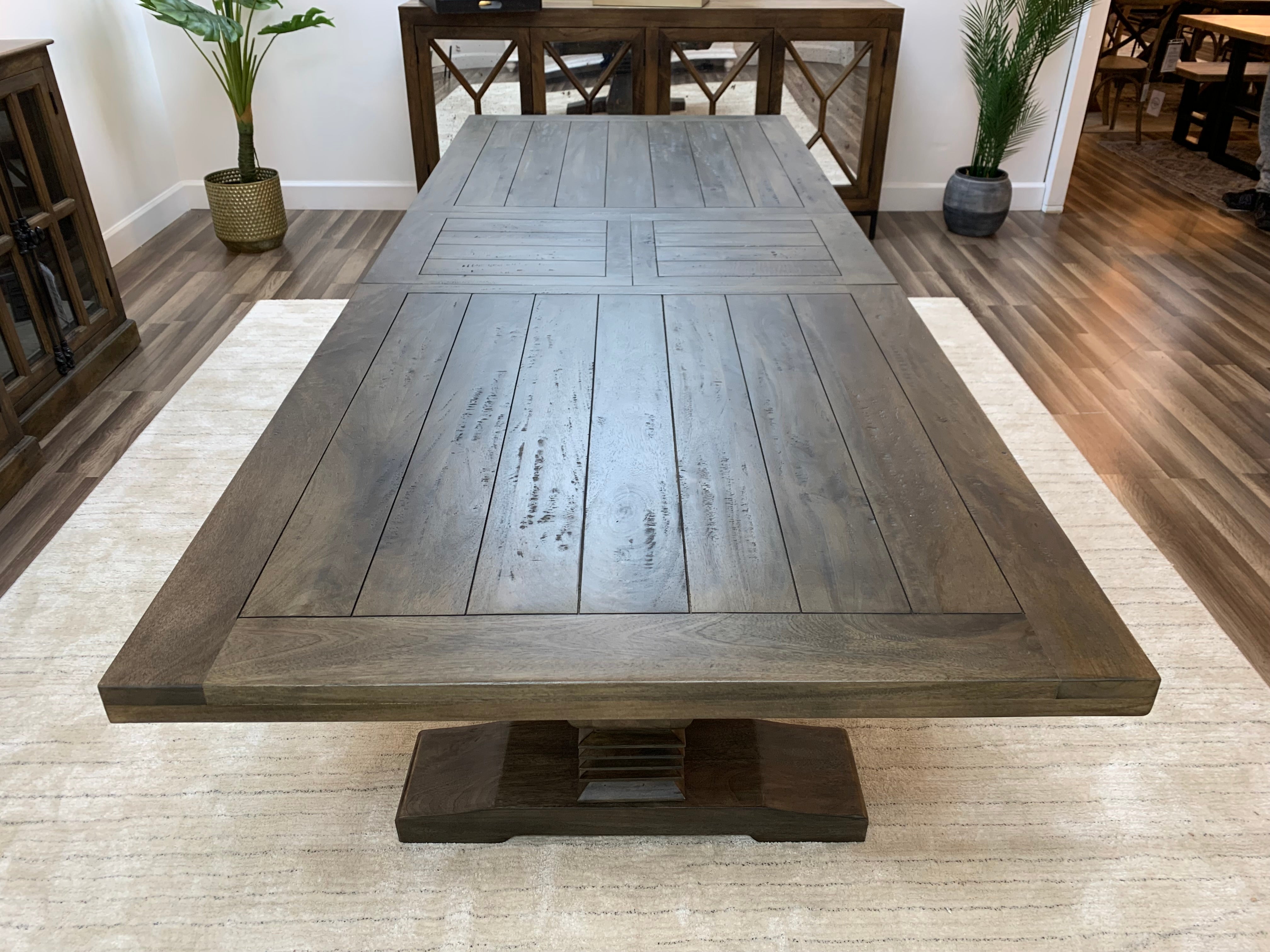 Matthew 84" - 102" Extension Dining Table - Distressed Natural