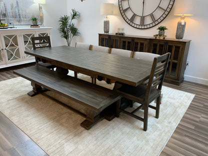 Matthew 84" - 102" Extension Dining Table - Distressed Natural