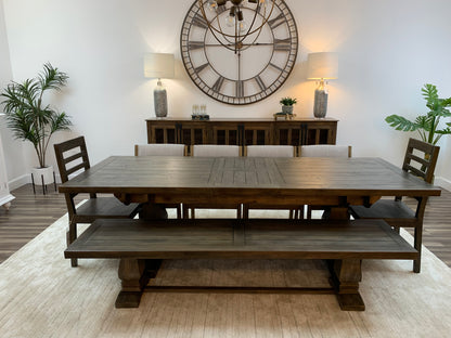 Matthew 84" - 102" Extension Dining Table - Distressed Natural