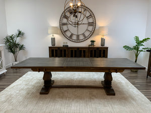 Matthew 96" - 120" Extension Dining Table - Distressed Natural