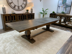 Matthew 96" - 120" Extension Dining Table - Distressed Natural