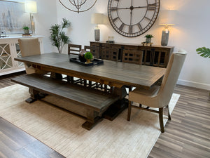 Matthew 96" - 120" Extension Dining Table - Distressed Natural