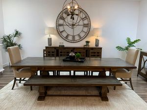 Matthew 96" - 120" Extension Dining Table - Distressed Natural