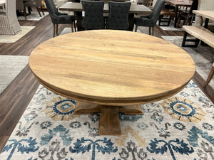 Malcolm 60" Acacia Round Dining Table - Natural