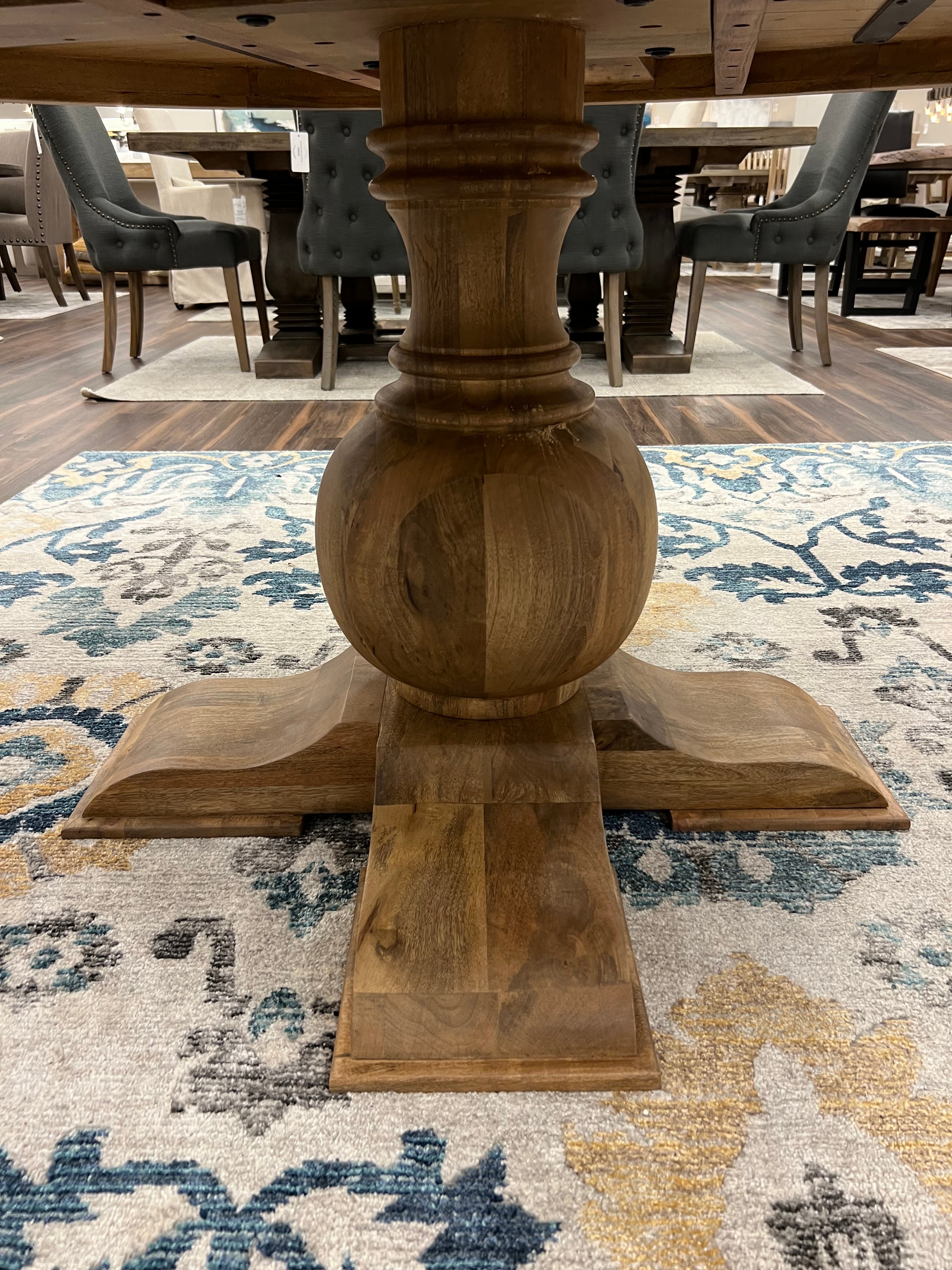 Marcia 60" Acacia Round Dining Table - Natural