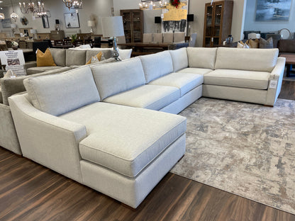 Hannah Express Ship 166" x 91" Sectional w/LAF Chaise - Crypton Quicksilver