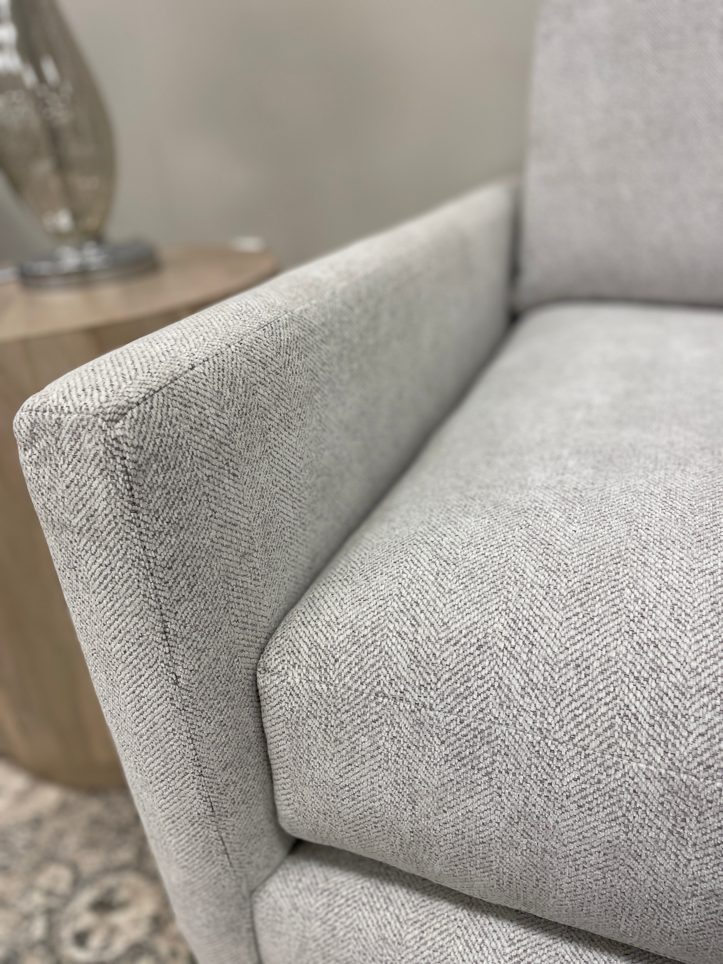 Chelsea Express Ship 93" x 92" 5 Cushion Sectional - Moonlit Gray