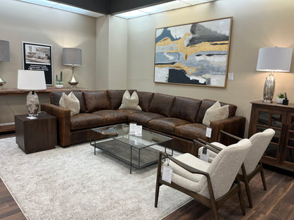 Casey 123" x 98" Wide Track Arm Sectional - Preserve Sycamore