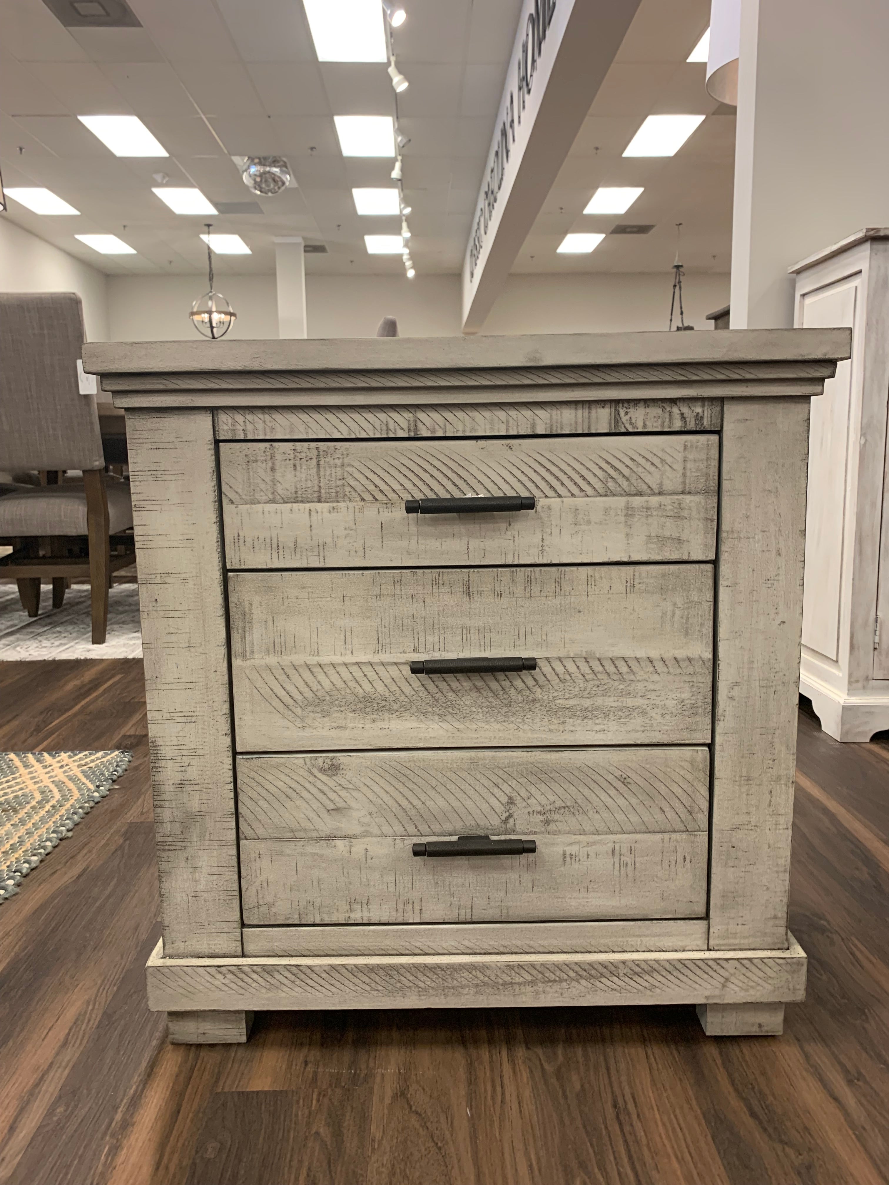 Henderson 27" 3 Drawer Night Stand - Country Gray